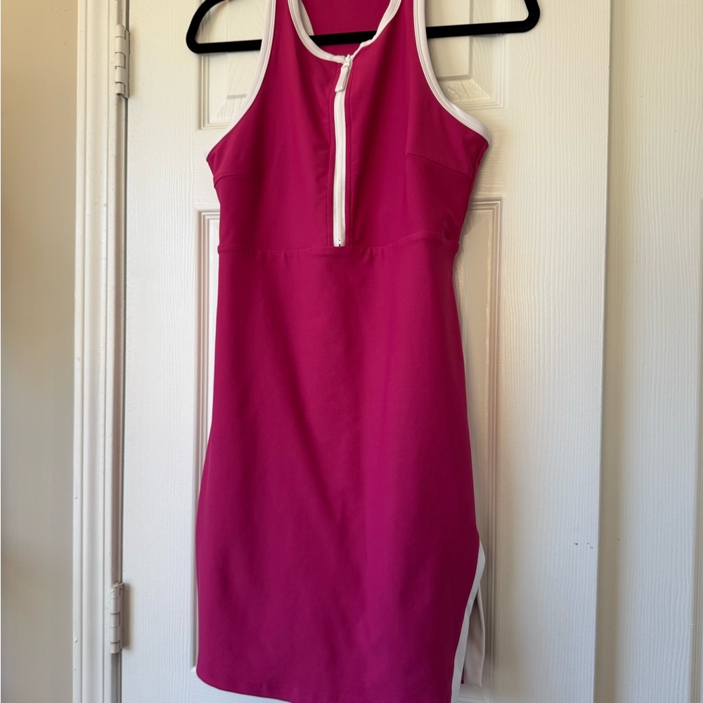 Cascade Collective Pink Halter Sheath Mini Dress